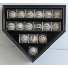 Baseball & Balls in Cube Display Case Wall Cabinet Shadow Box, B09-   292408918089